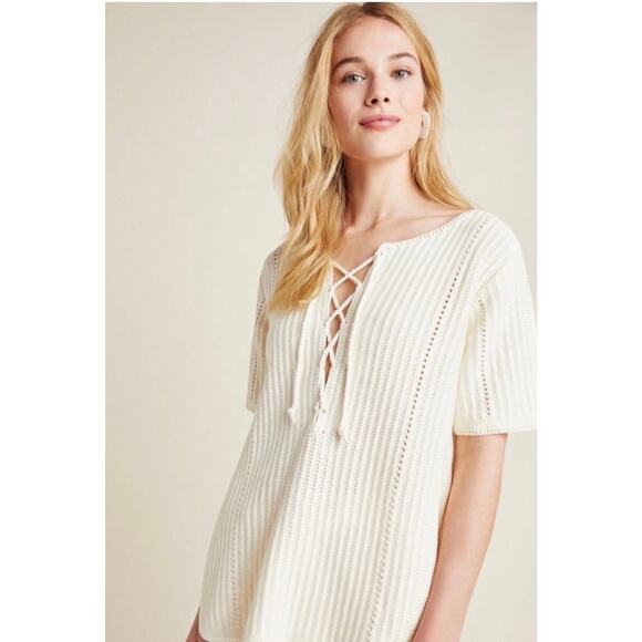 Anthropologie‎ Winnie Lace-Up Tunic - Picture 2 of 8